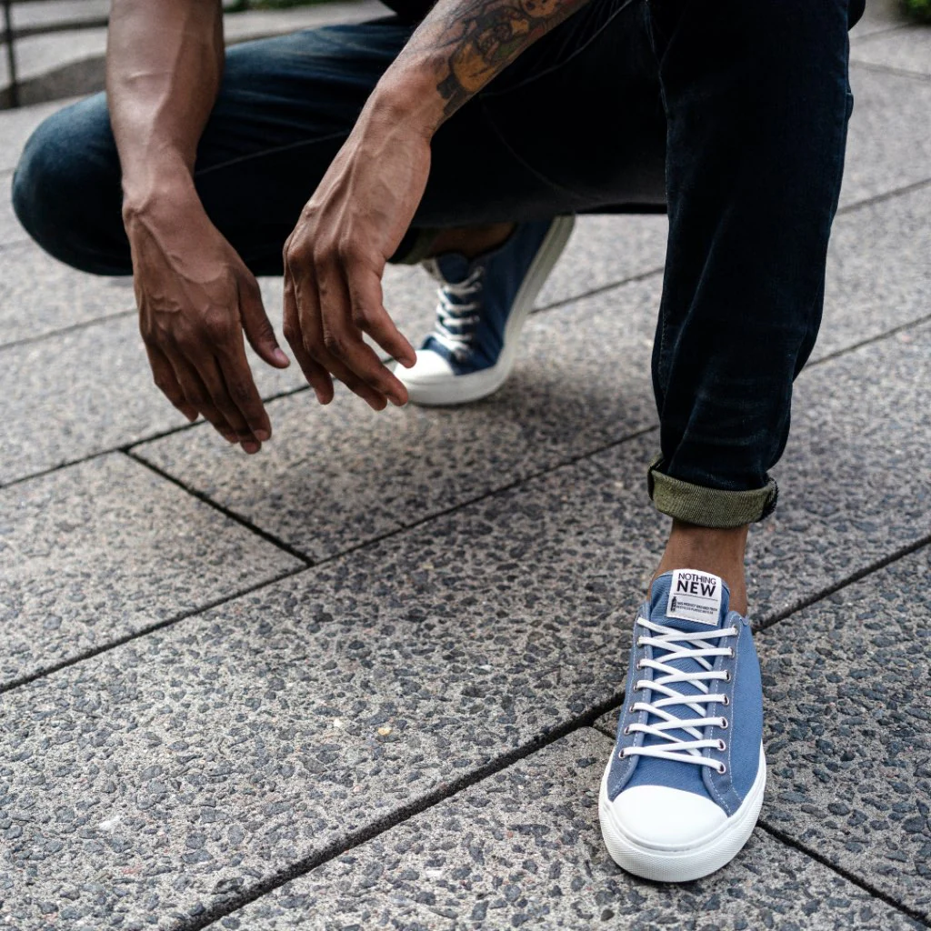 Men's Classic Low Top | Sky Blue x Off-White - Image 7