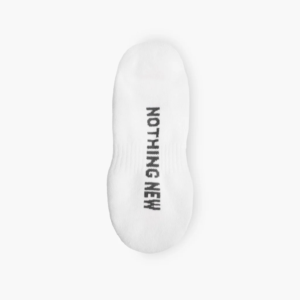 Men's Eco-Friendly No Show Socks | White - Image 3