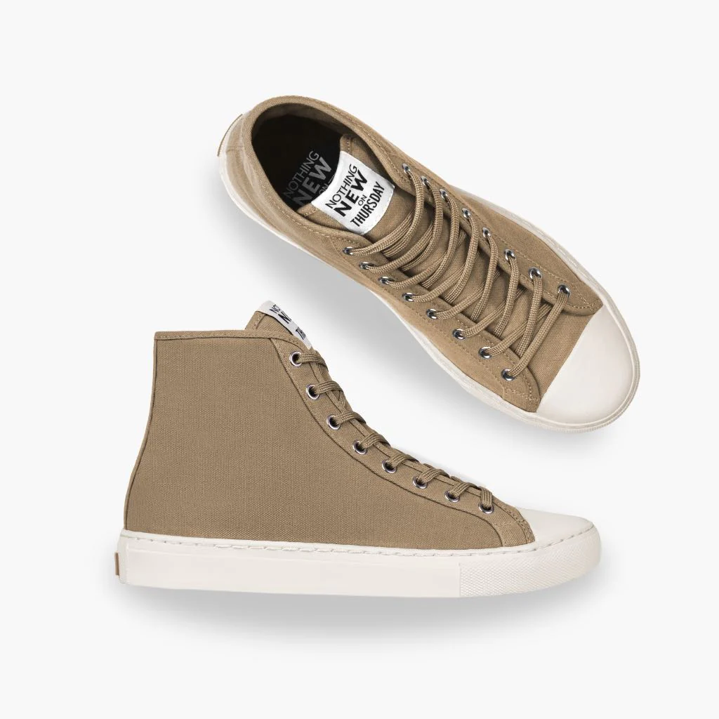 Women's Classic High Top | Field Tan x Off-White - Image 5
