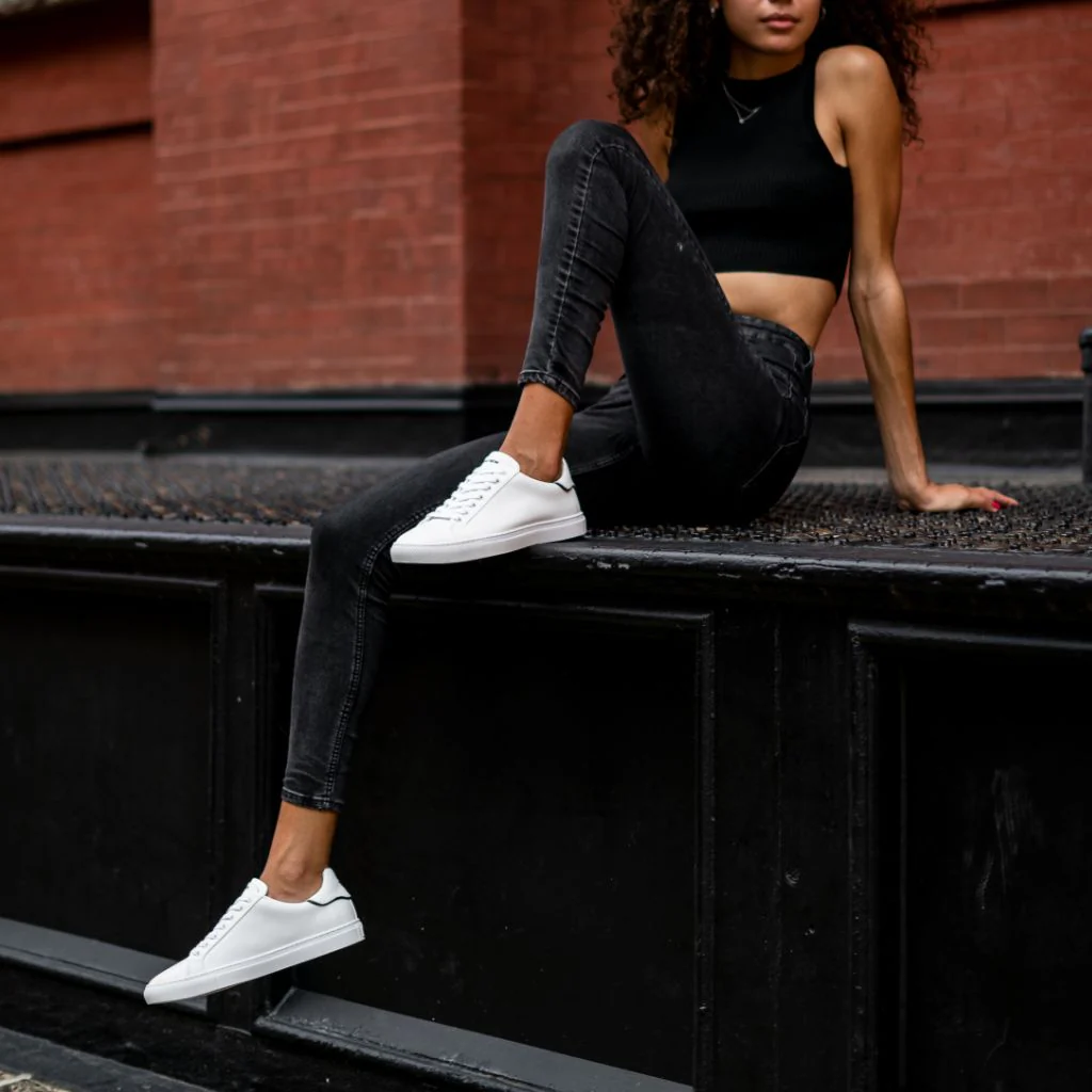 Women's Deluxe | White Outline - Image 7
